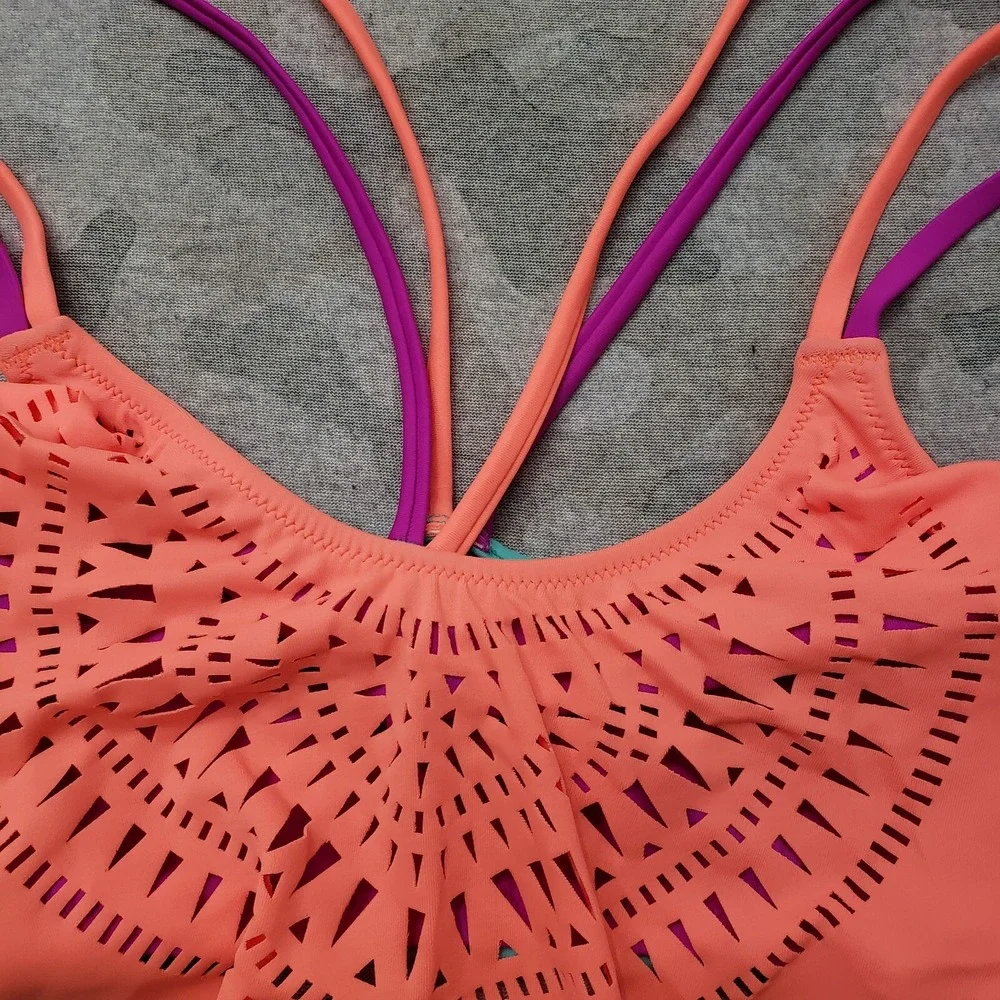 Victoria's‎ Secret Swimwear Top Womens XS Orange